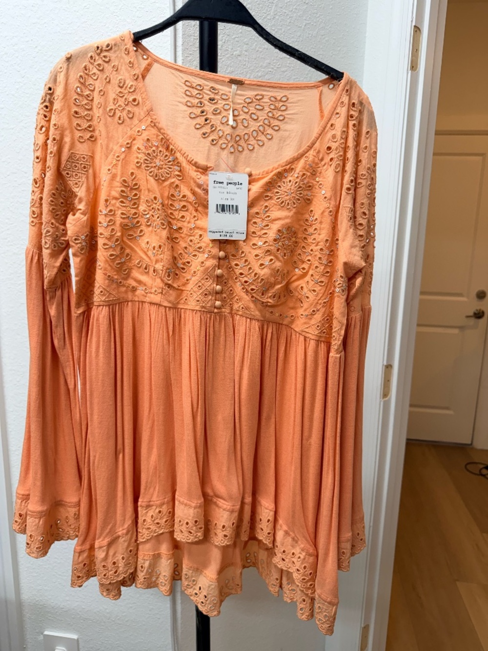 FREE PEOPLE - Sea of Love Eyelet TOP